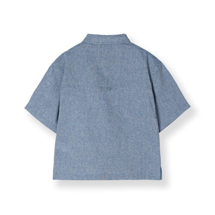 Linen Zip-up Shorts Sleeves Shirts