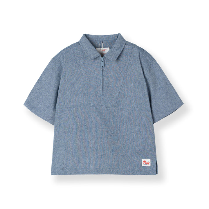 Linen Zip-up Shorts Sleeves Shirts