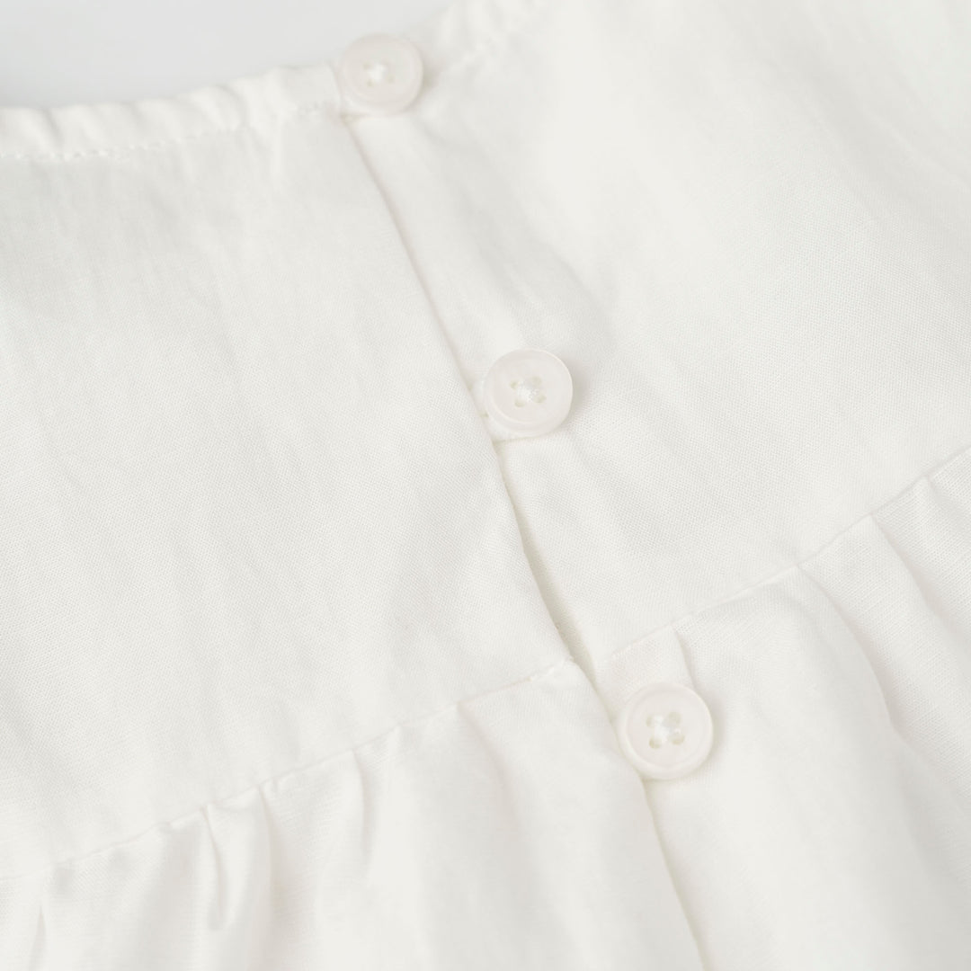 2 Tiered Blouse with Ruffles Lace Sleeves