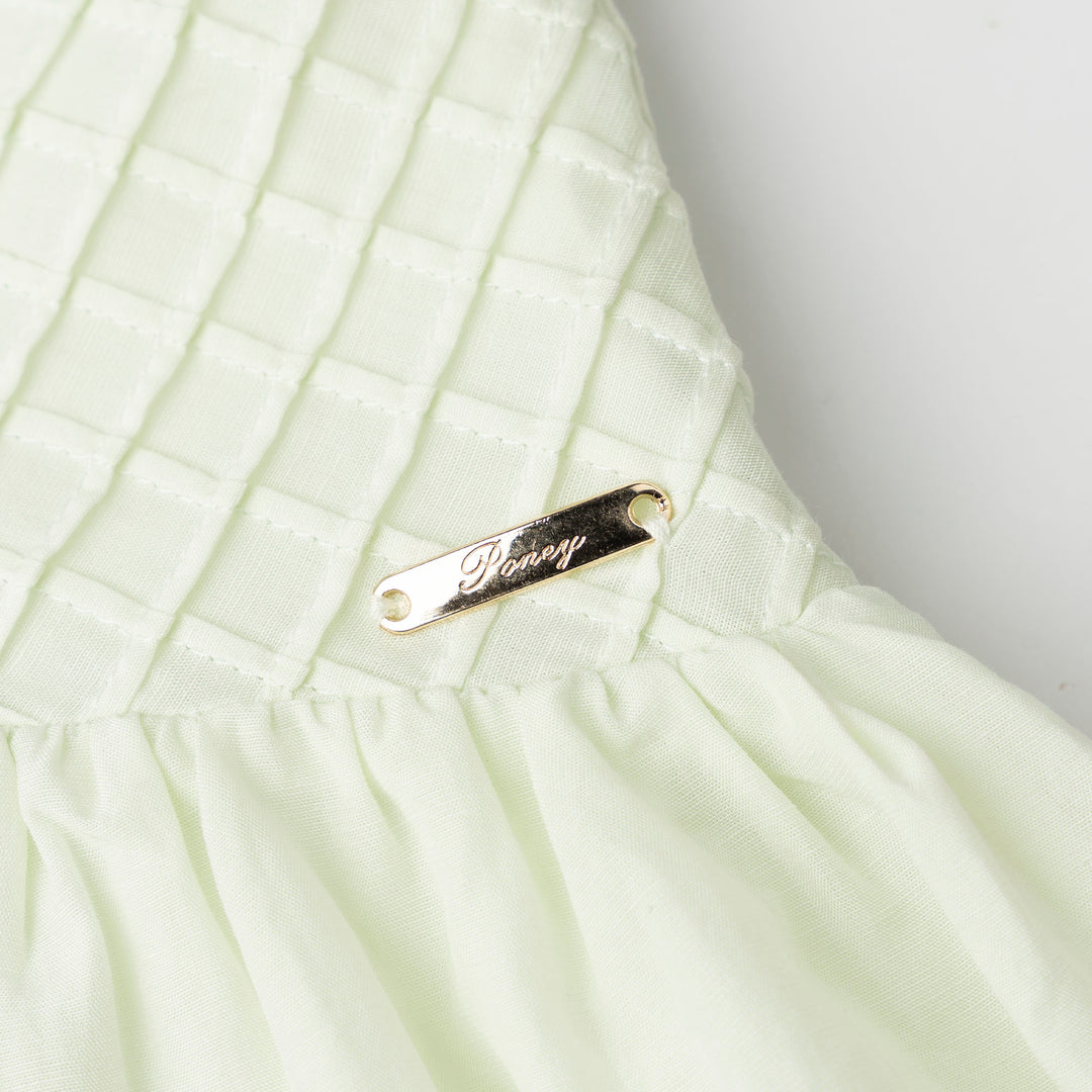 Button-up Light Green Sleeveless Midi Dress