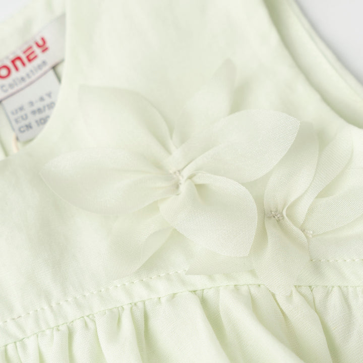 Flowers Applique Sleeveless Blouse