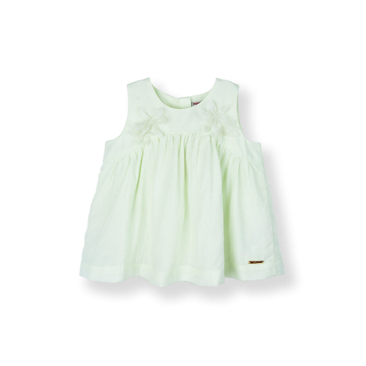 Flowers Applique Sleeveless Blouse