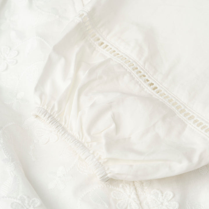 Long Sleeve Applique Embroidered Blouse