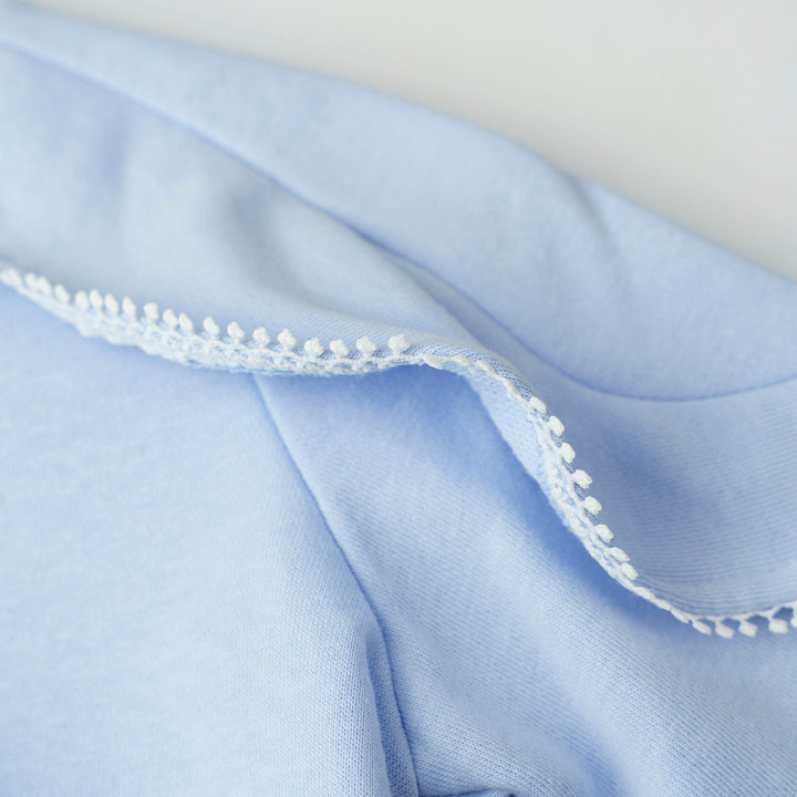 Long Sleeves Sweatshirt with RufflesLace Trims