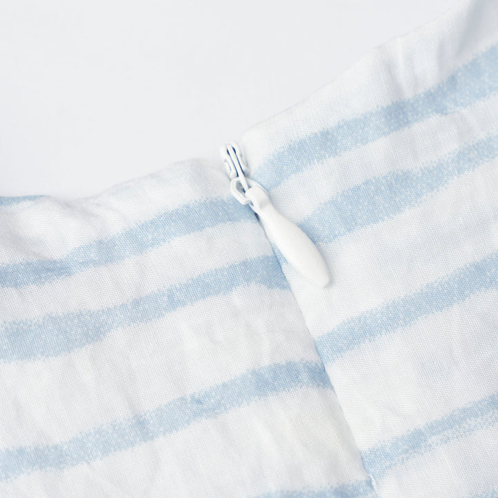 Water Prints Stripes Oversized Long Sleeve Dress