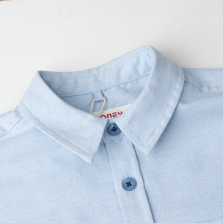 Oversized Chambray Shirt with Lokal Print