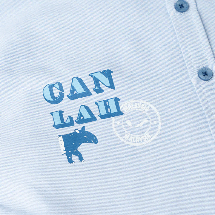 Oversized Chambray Shirt with Lokal Print