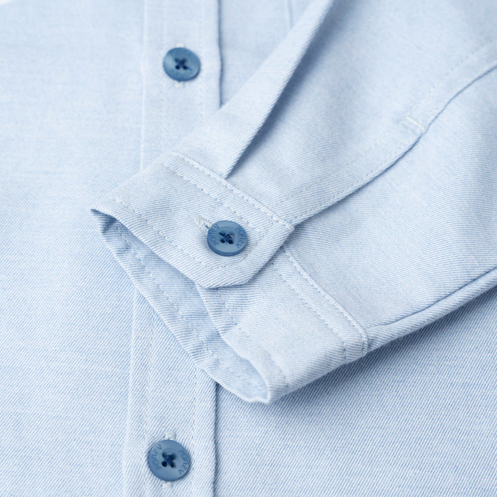 Oversized Chambray Shirt with Lokal Print