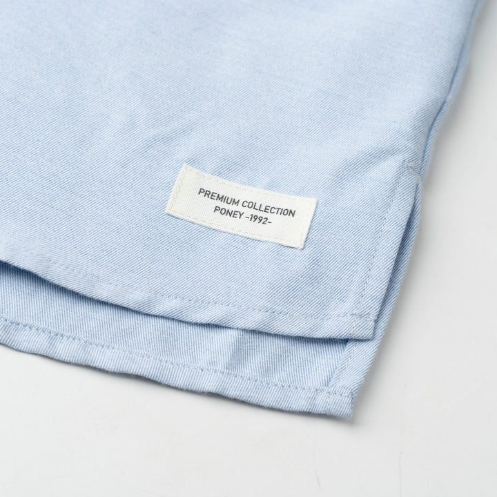 Oversized Chambray Shirt with Lokal Print