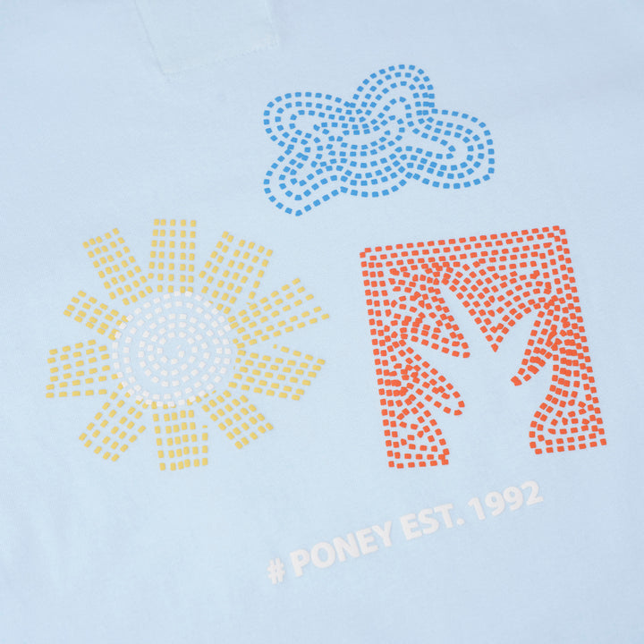 Tropical Motif Prints Oversized Short Sleeve Tee
