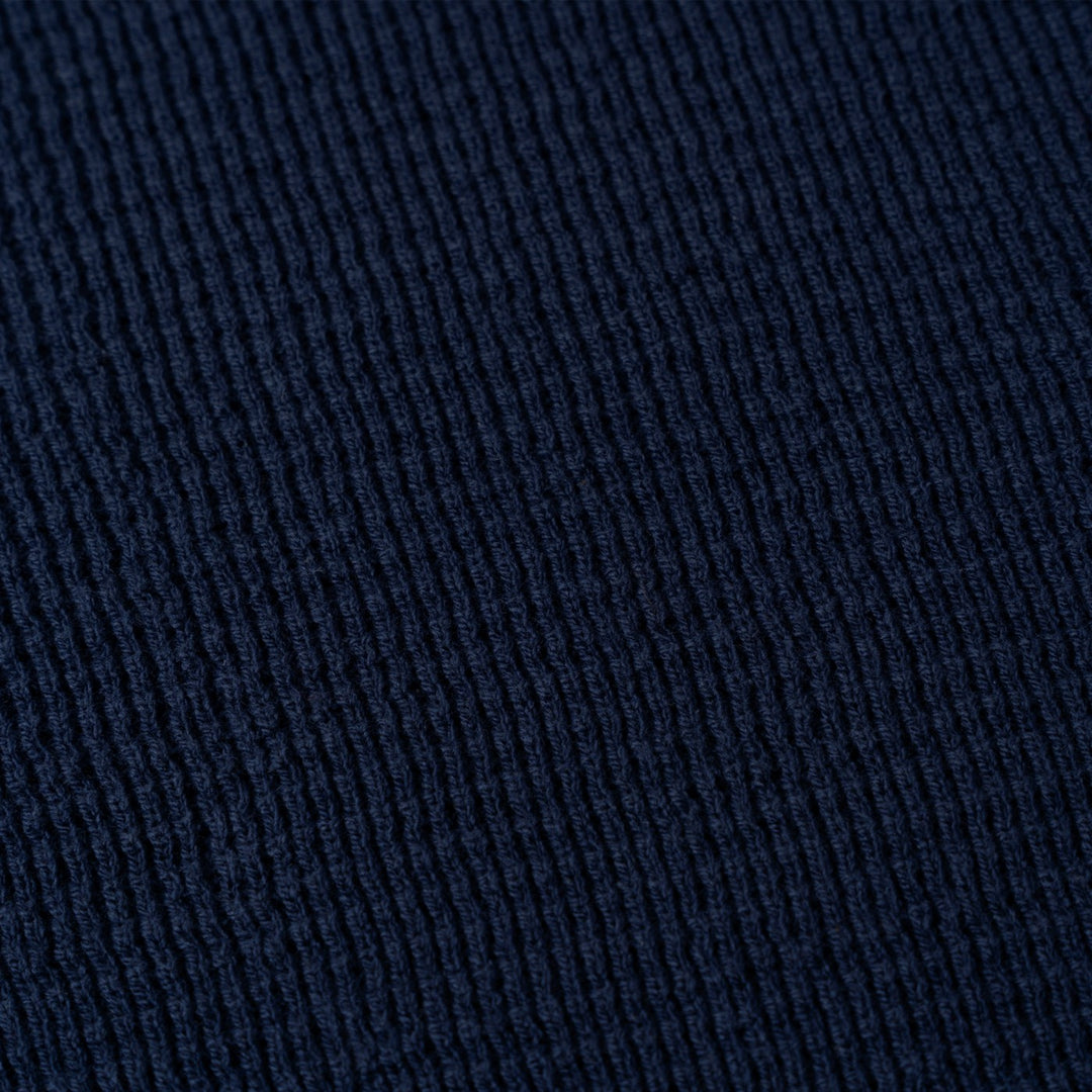 Openwork Knitted Cotton Polo Shirt