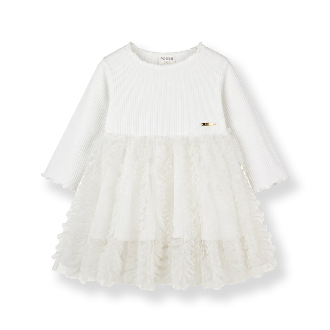Poney Tulle Twirl Long Sleeve Dress (1260012KD)