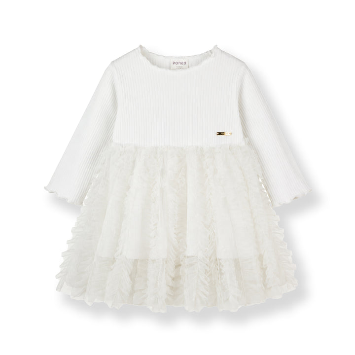 Poney Tulle Twirl Long Sleeve Dress (1260012KD)