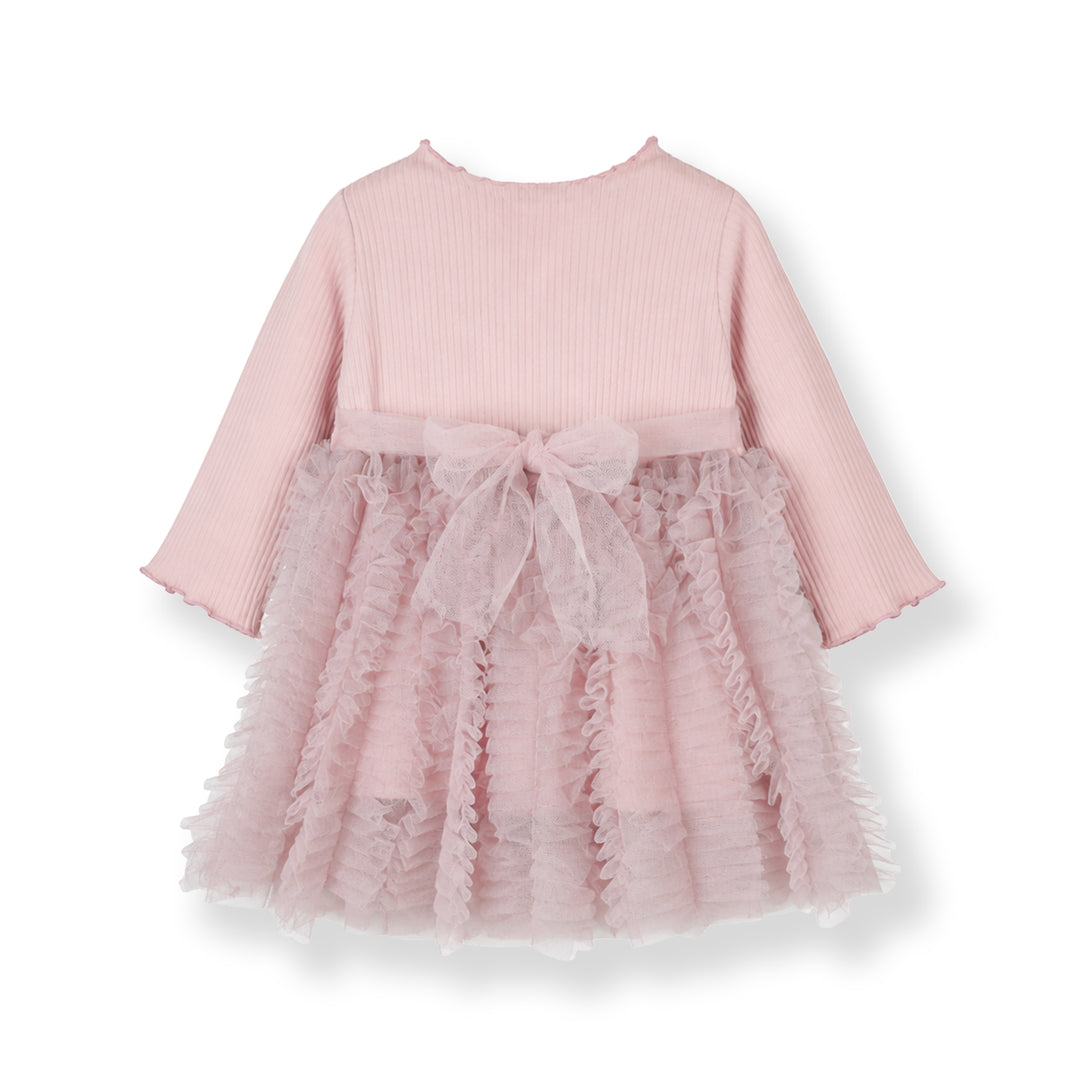 Poney Tulle Twirl Long Sleeve Dress (1260013KD)