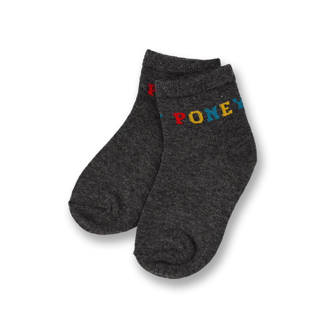 Poney Boys Comfortable Poney Logo Socks