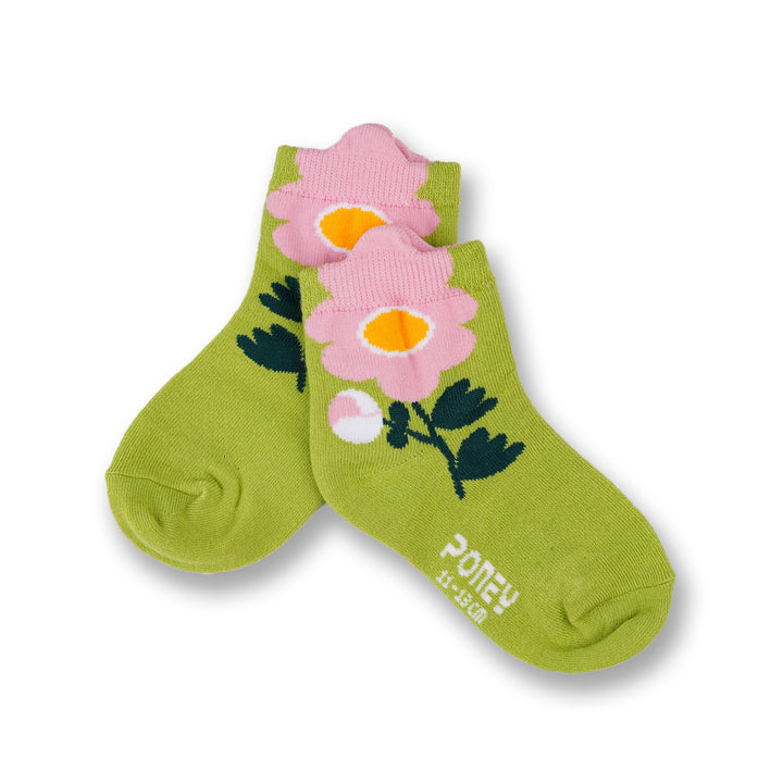 Poney Girls Comfortable Flower Socks