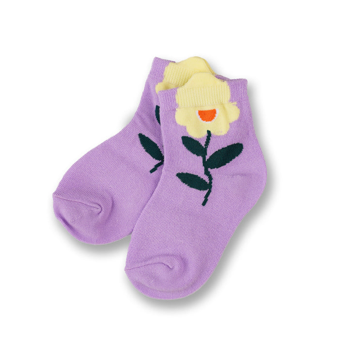 Poney Girls Comfortable Flower Socks