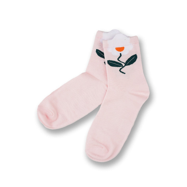 Poney Girls Comfortable Flower Socks