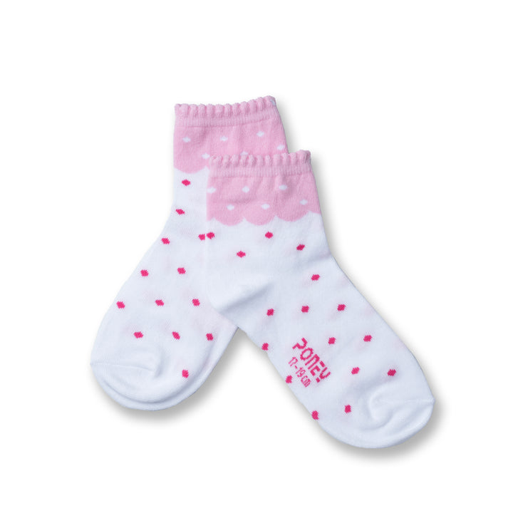 Poney Girls Ruffled Socks