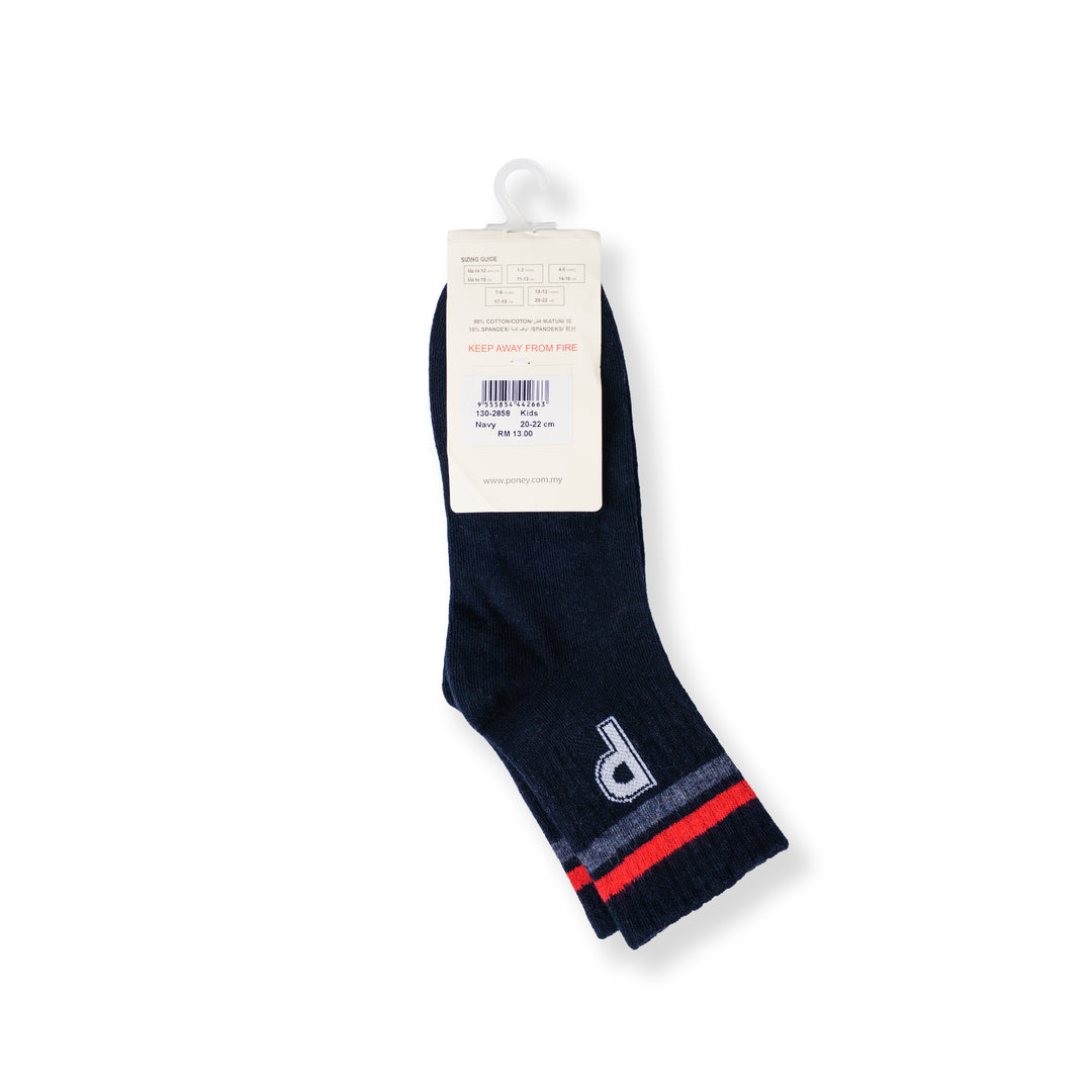 Poney Boy Navy Socks 130-2858