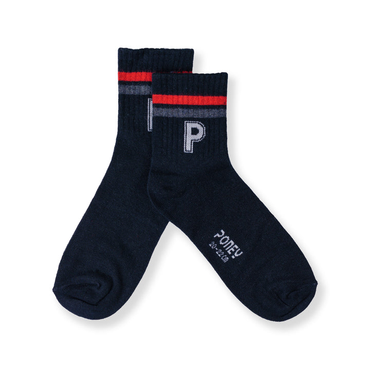 Poney Boy Navy Socks 130-2858