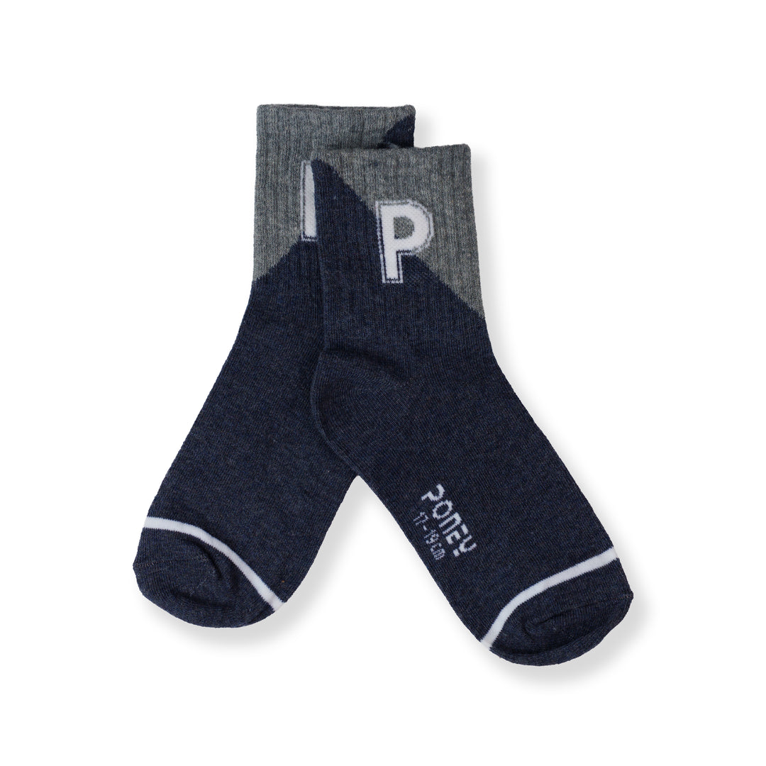 Poney Unisex Blue Socks 130-2853