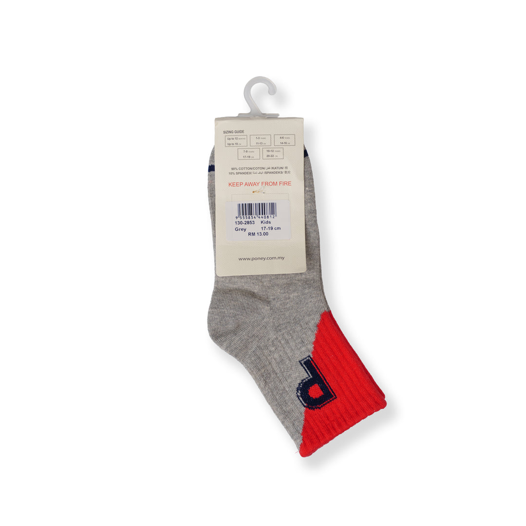 Poney Unisex Grey Socks 130-2853