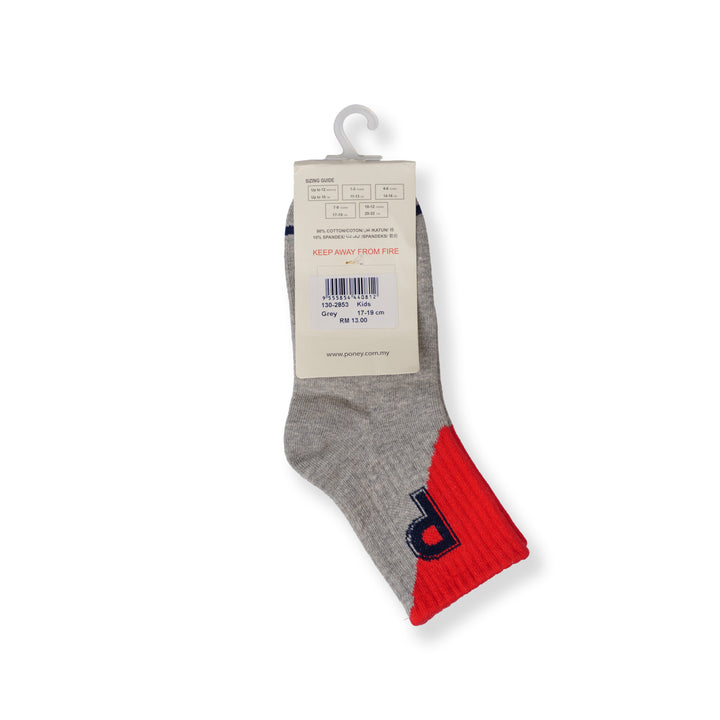 Poney Unisex Grey Socks 130-2853