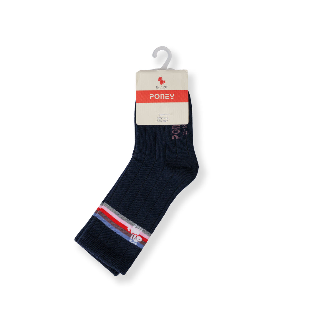 Poney Boy Navy Socks 130-2854