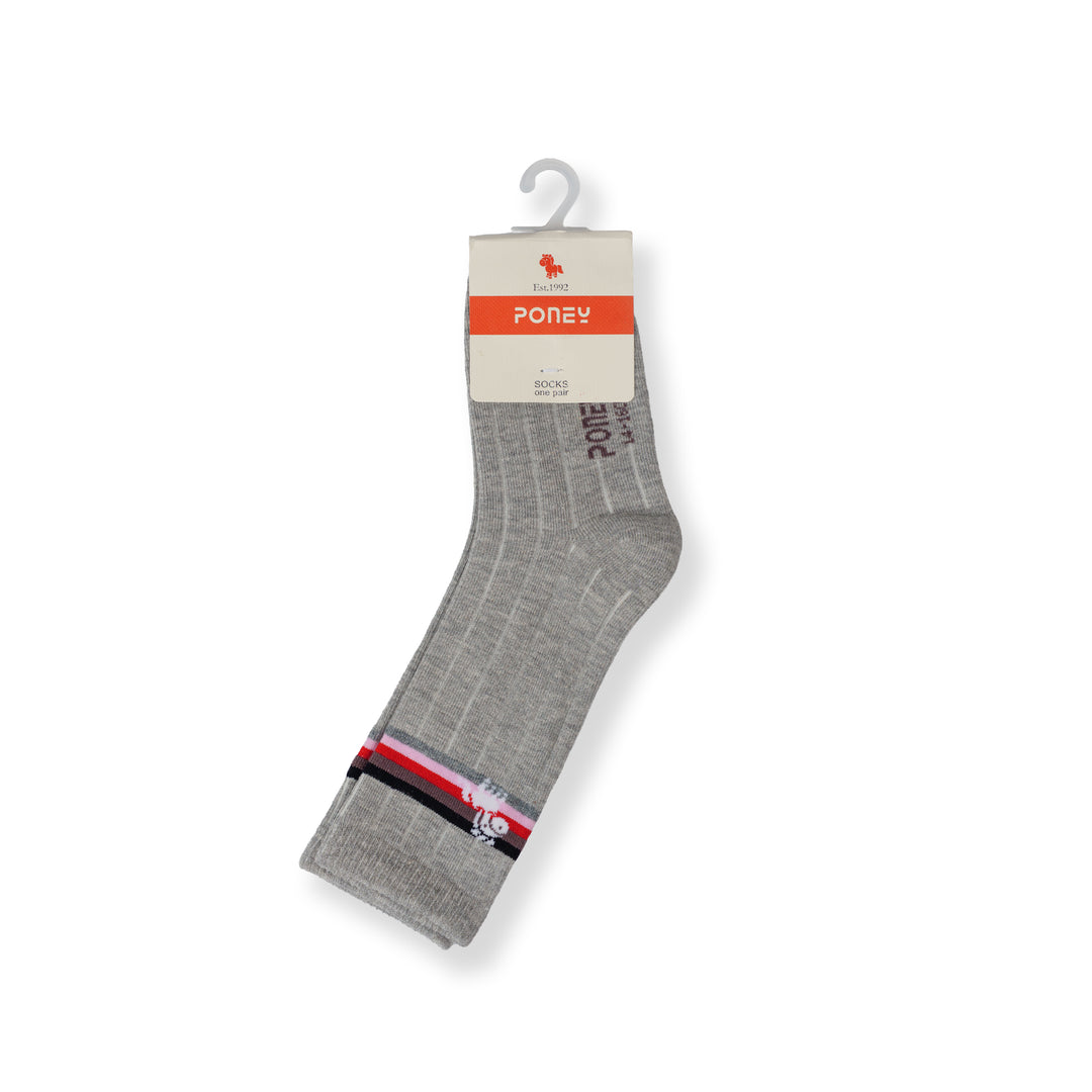 Poney Boy Grey Socks 130-2854