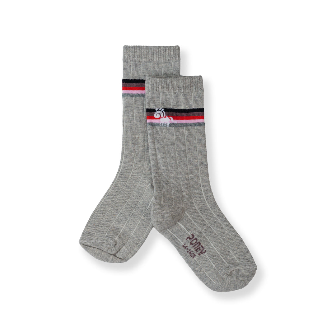 Poney Boy Grey Socks 130-2854