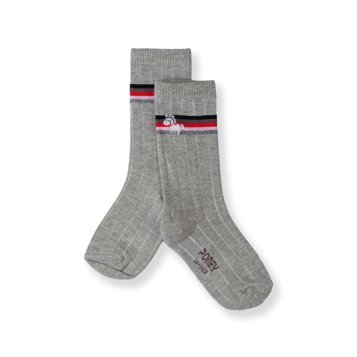 Poney Boy Grey Socks 130-2854