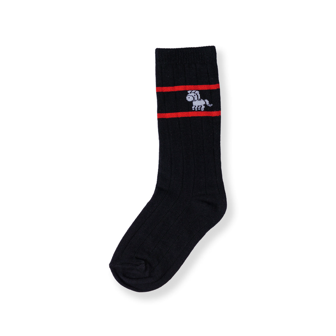 Poney Boy Navy Socks 130-2855