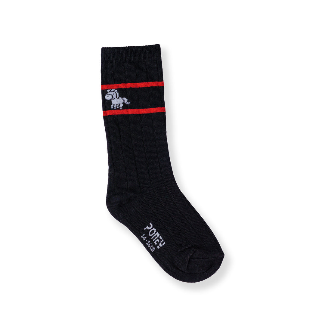 Poney Boy Navy Socks 130-2855
