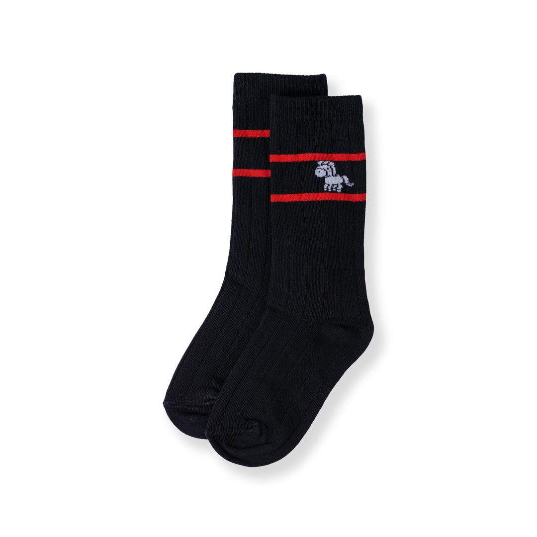Poney Boy Navy Socks 130-2855