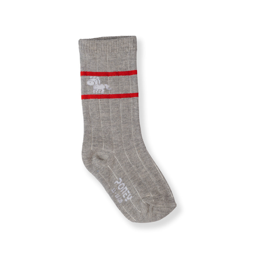 Poney Boy Grey Socks 130-2855