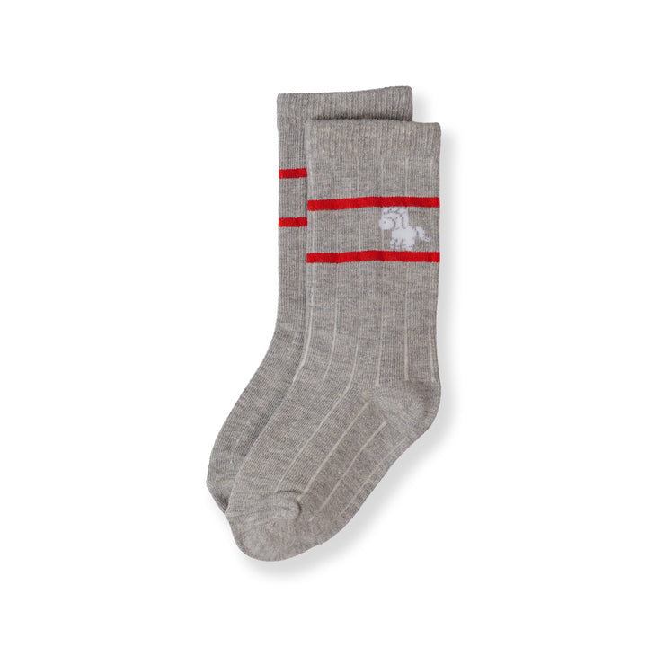Poney Boy Grey Socks 130-2855