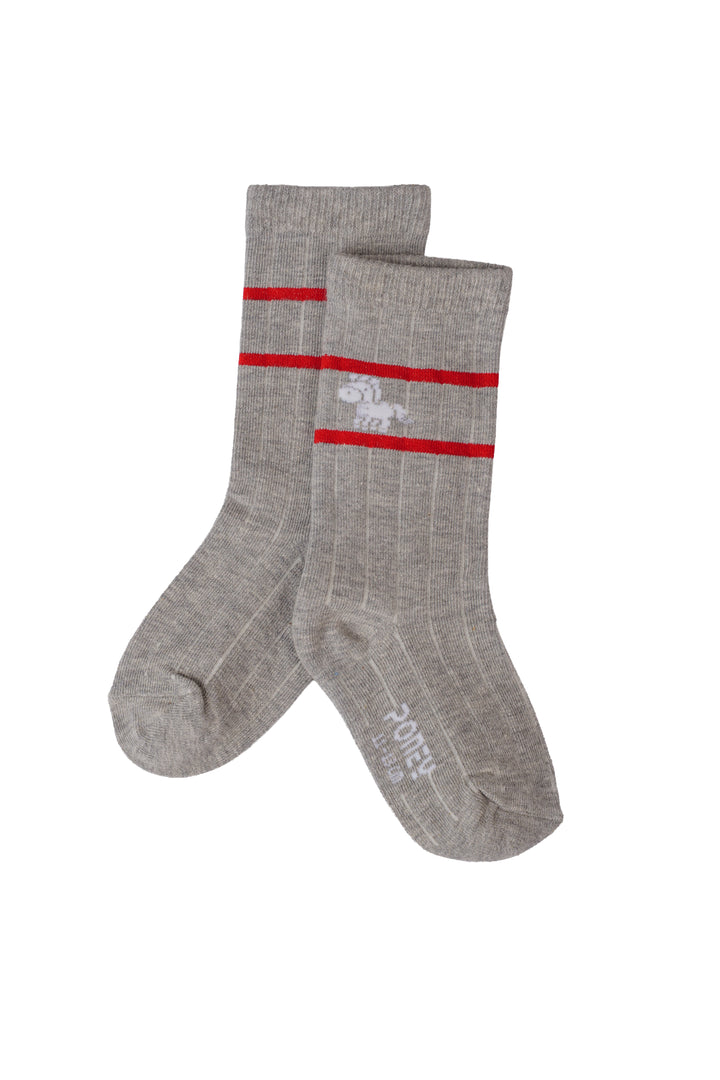 Poney Boy Grey Socks 130-2855