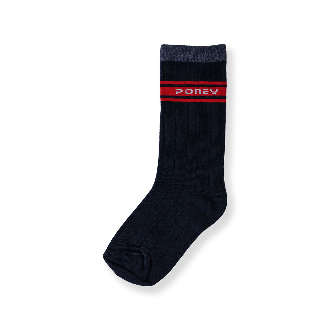 Poney Boy Navy Socks 130-2856