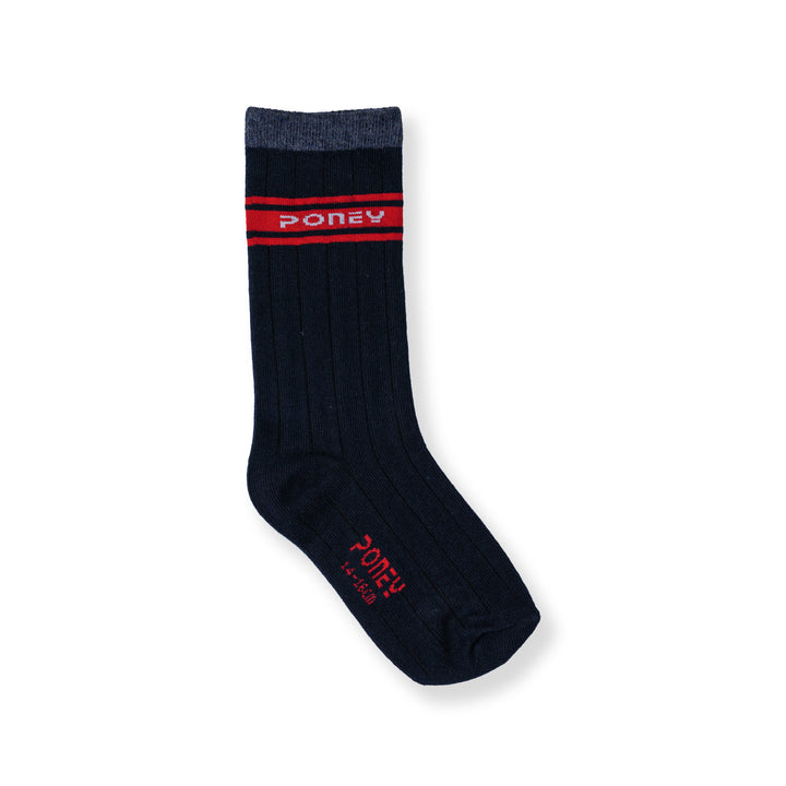 Poney Boy Navy Socks 130-2856