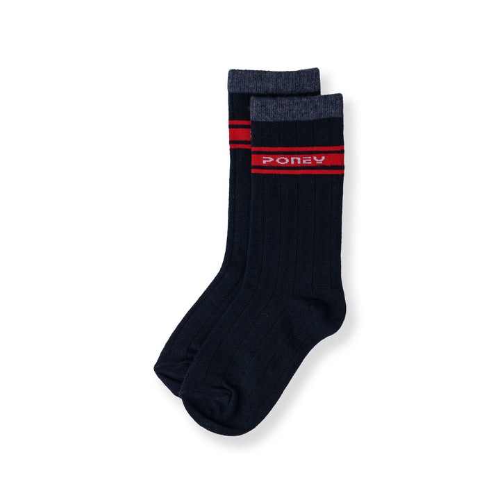Poney Boy Navy Socks 130-2856