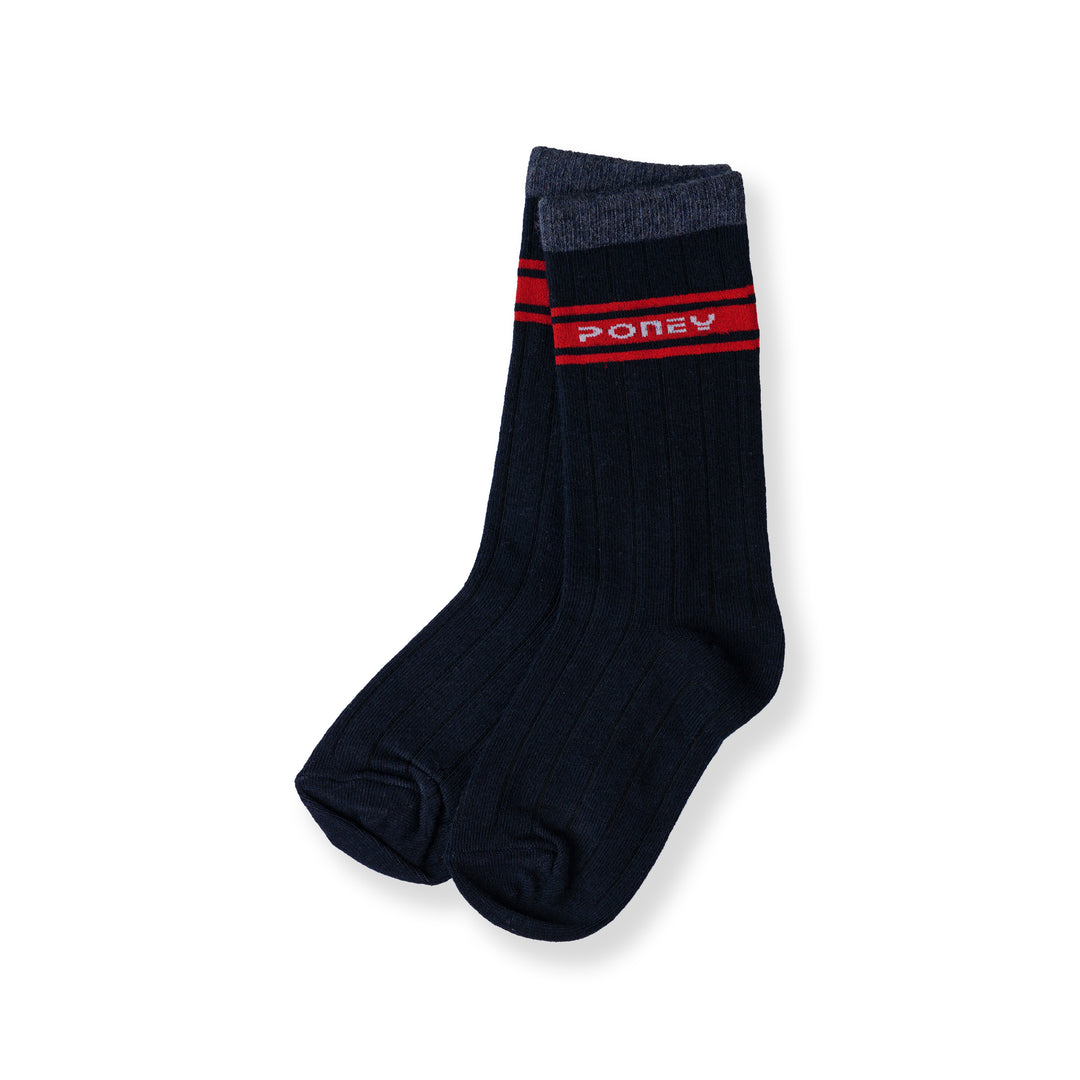 Poney Boy Navy Socks 130-2856