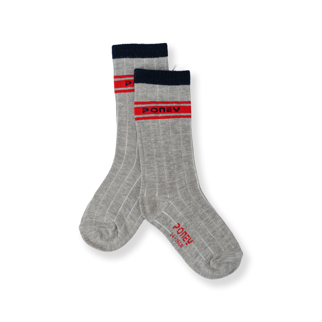 Poney Boy Grey Socks 130-2856