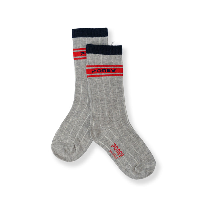 Poney Boy Grey Socks 130-2856