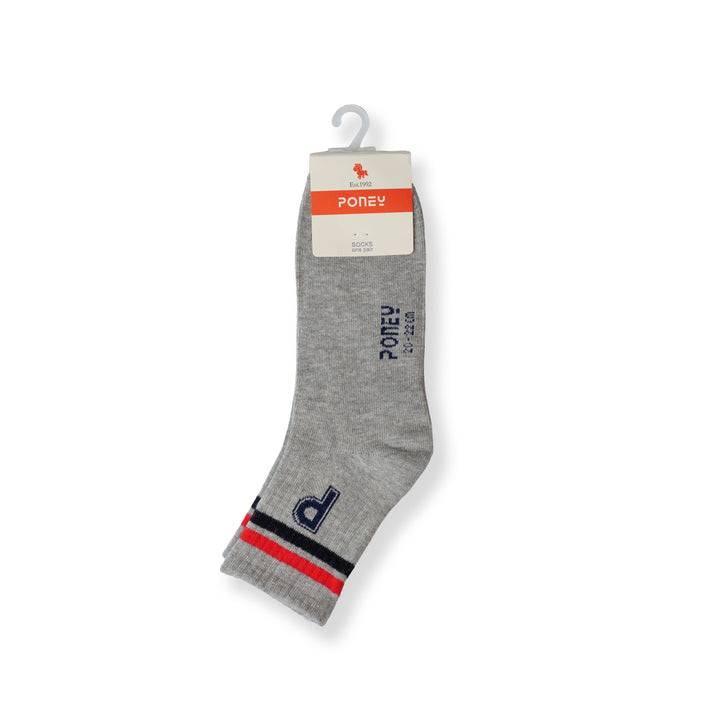 Poney Boy Grey Socks 130-2858