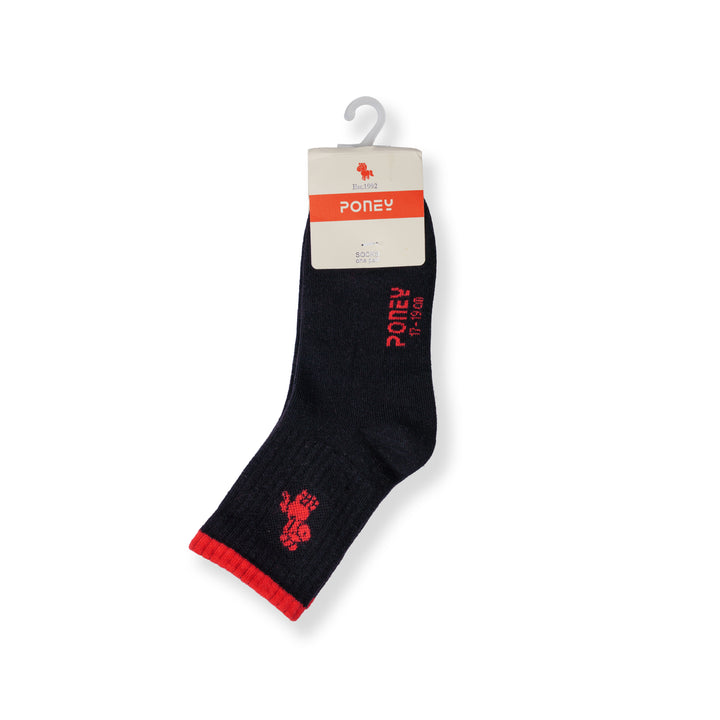 Poney Boy Black Socks 130-2859