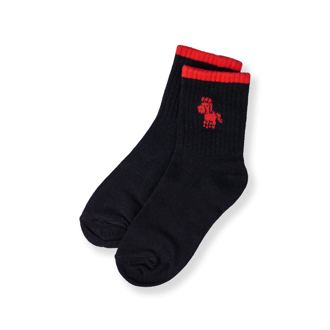 Poney Boy Black Socks 130-2859