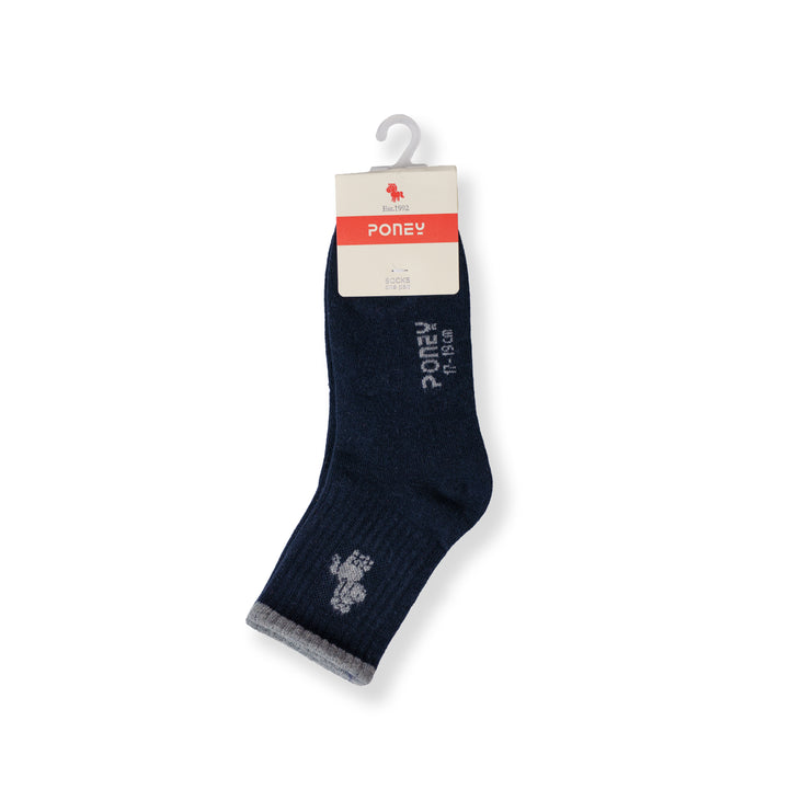 Poney Boy Navy Socks 130-2859