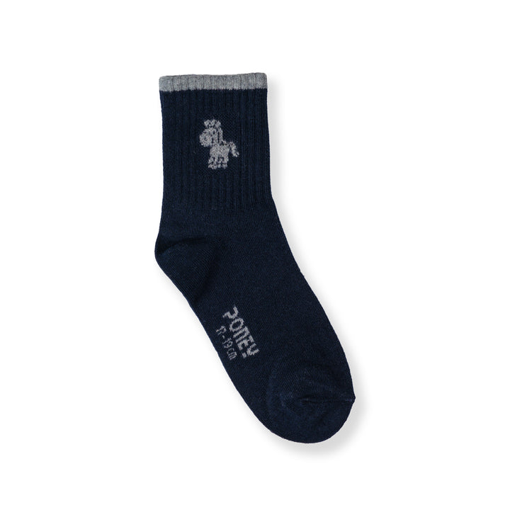 Poney Boy Navy Socks 130-2859