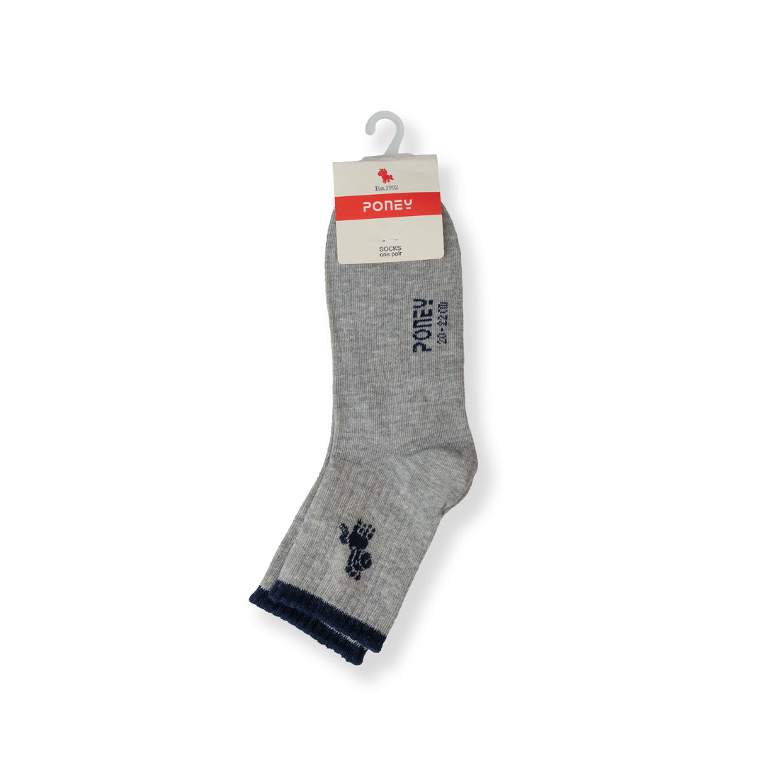 Poney Boy Grey Socks 130-2859